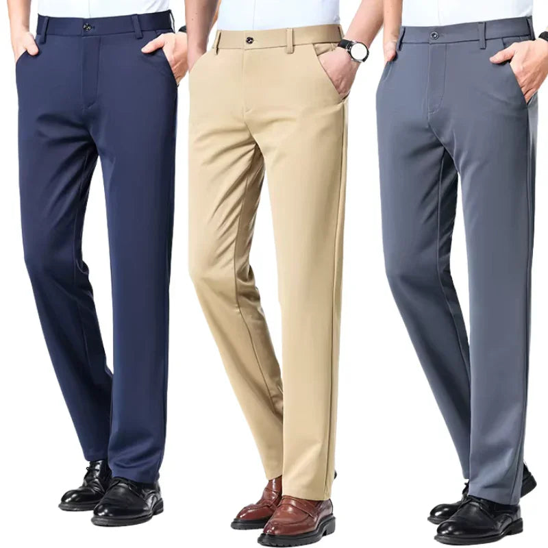 COMPRE 2 LEVE 3 | Calça Social Clássica Alfaiataria + Cinto de Brinde