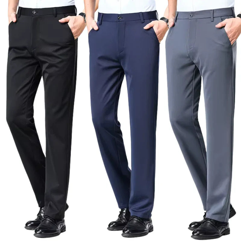 COMPRE 2 LEVE 3 | Calça Social Clássica Alfaiataria + Cinto de Brinde