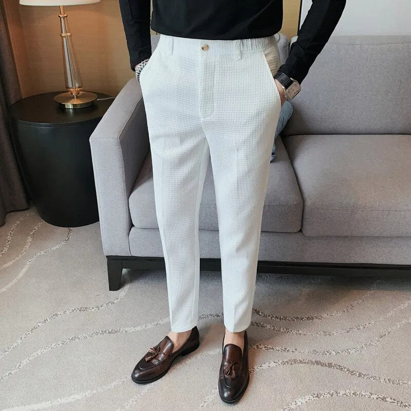 Calça Alfaiataria Elegância Waffle