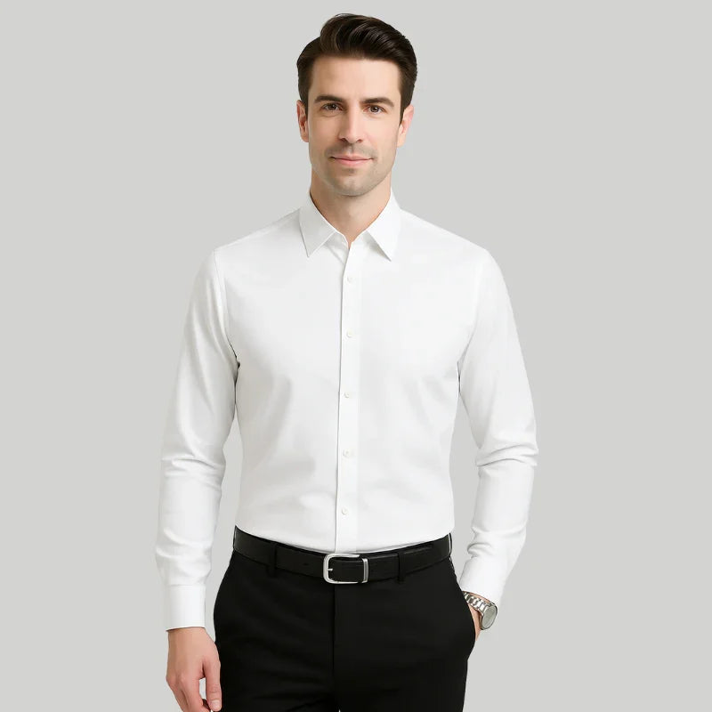 Camisa Elastech Social Anti Amassados + Brinde Relogio Social